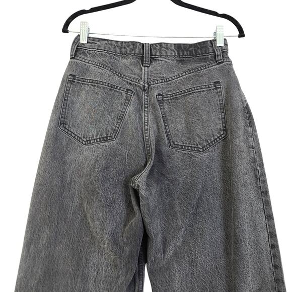 Abercrombie & Fitch Womens High Rise Taper Jean Curve Love Size 2 Long Black - Picture 5 of 13